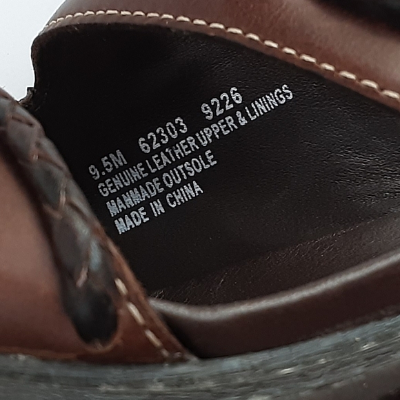 VINTAGE Timberland "Dinner 4 Two" leather slide, Size 9.5 w/OG box, tag - Picture 7 of 13